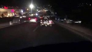 Otomobil bagajında tehlikeli yolculuk