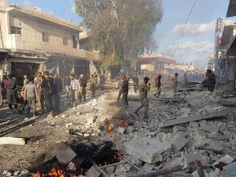 Tel Abyad’da pazar yerinde bombalı araç saldırısı: 10 ölü, 23 yaralı