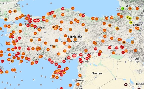Şanlıurfa'da sıcaklıklar düşüyor 32 dereceyi gördü