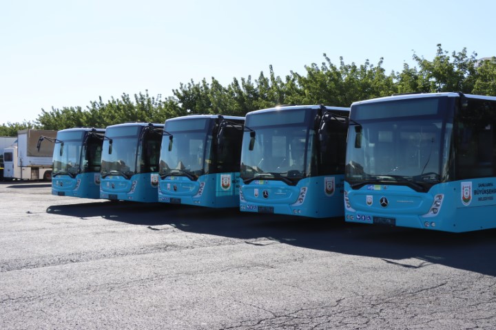 Toplu taşımada kullanılacak yeni otobüsler kente gelmeye başladı (video haber)