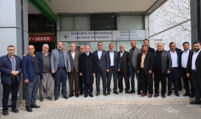 Beyazgül ve Bozdağ’dan şireciler ve fıstıkçılar esnafı ziyareti (Video)