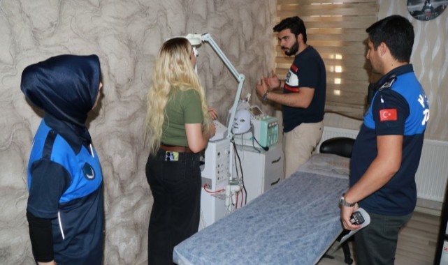 Haliliye Belediyesi, güzellik merkezlerini denetledi (Video)