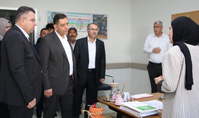 Sağlık Müdürü Solmaz mesaiye Bozova da başladı (video)