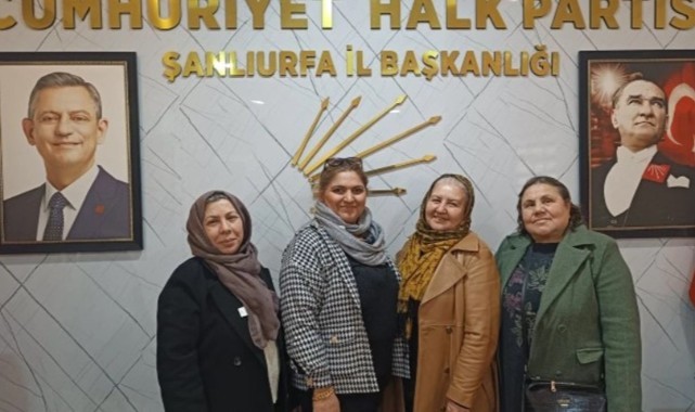 CHP Şanlıurfa Kadın Kolları, Yeni Üye Hürriyet Akelci ve Ailesini Kabul Etti