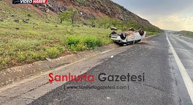 Şanlıurfa-Birecik Yolunda Korkutan Kaza
