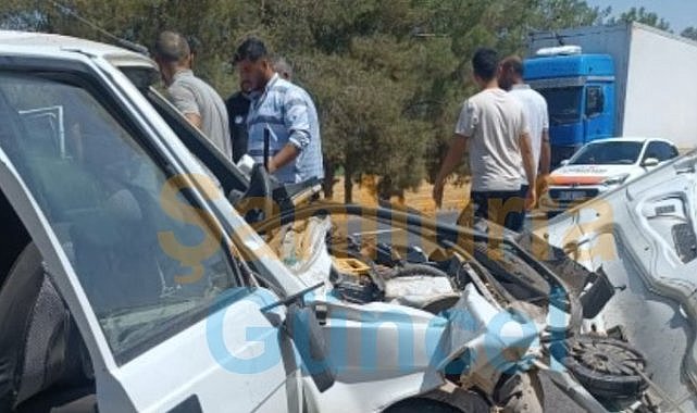 Şanlıurfa'da İki Otomobil Çarpıştı!