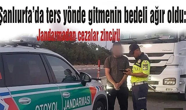 Şanlıurfa'da Otoyolda Tehlikeli Yolculuk Pahalıya Patladı!