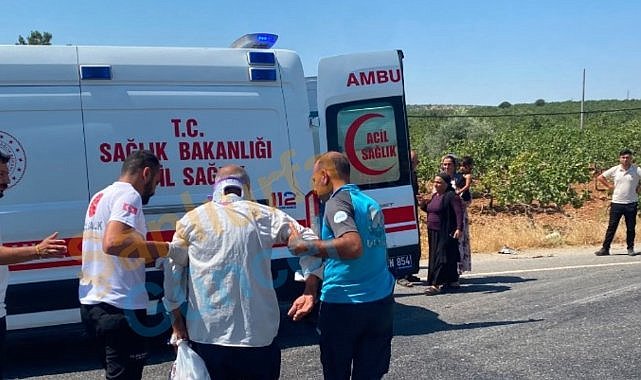 Şanlıurfa'da Yolcu Aracı İle Otomobilin Çarpıştığı Kazada 12 Yaralı!