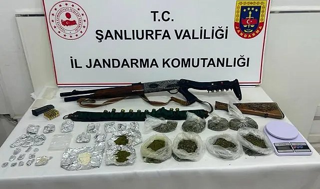 Suruç'ta Narkotik Operasyonu! Uyuşturucu ve Silah Bulundu