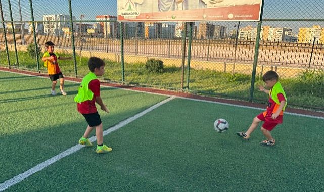 Karaköprü'de minik sporcuların kurs heyecanı