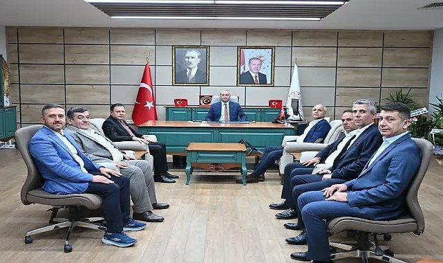 Mehmet Yetim ve ŞUTSO heyetinden Hasan Kökrek’e ziyaret