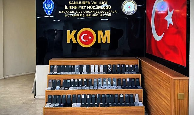 Şanlıurfa’da 130 Kaçak Cep Telefonu Ele Geçirildi