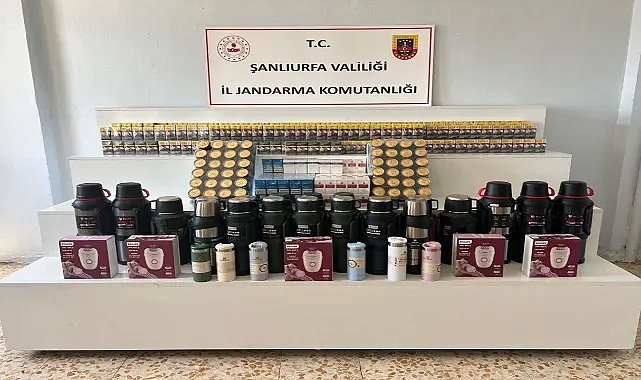 Şanlıurfa’da Binlerce Kaçak Sigara Ve Alkol Ele Geçirildi