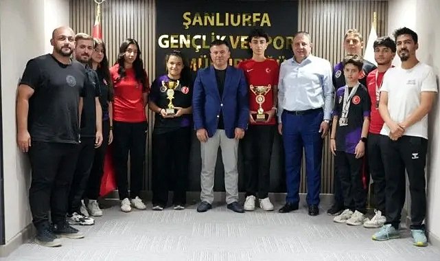 Şanlıurfalı Atıcılar Türkiye Şampiyonası Başarısını İl Müdürü İsa Yazıcı ile Paylaştı