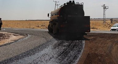 Siverek’te Ulaşımı Rahatlatacak Yol Çalışması