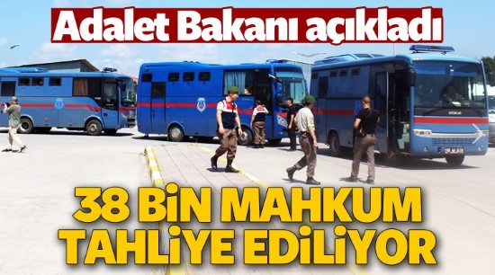 38 bin mahkuma tahliye yolu